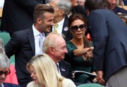 Виктория и Дэвид Бекхэм (David, Victoria Beckham) on day thirteen of the Wimbledon Lawn Tennis Championships in London,08.07.12 (6xHQ) 299123200754232
